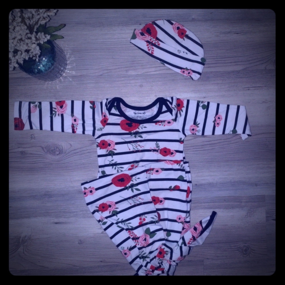 Floral baby Pajama Sack